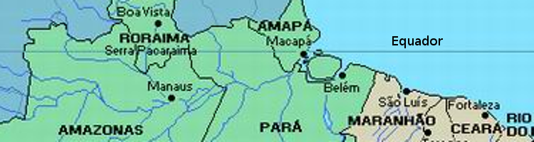 Brasil tem regiões no Hemisfério Norte. Quais?